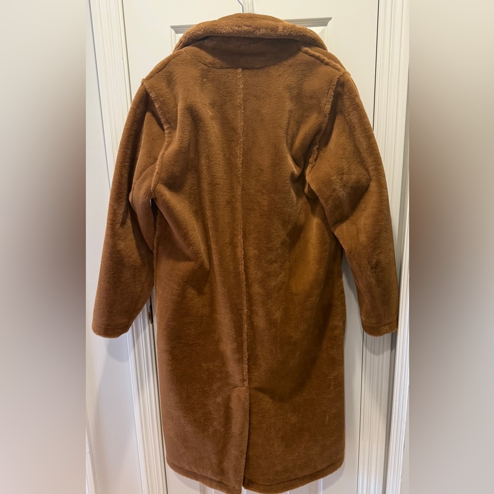 NWOT - Boston Proper Rich Brown Teddy Jacket. Cozy and perfect for winter! - Picture 5 of 5